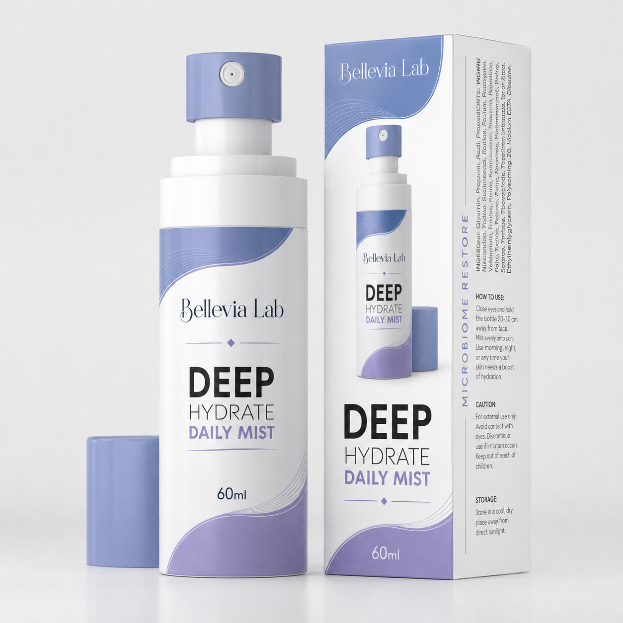 Bellevia Lab® Deep Hydrate Daily Mist (with Tremella Mushroom)