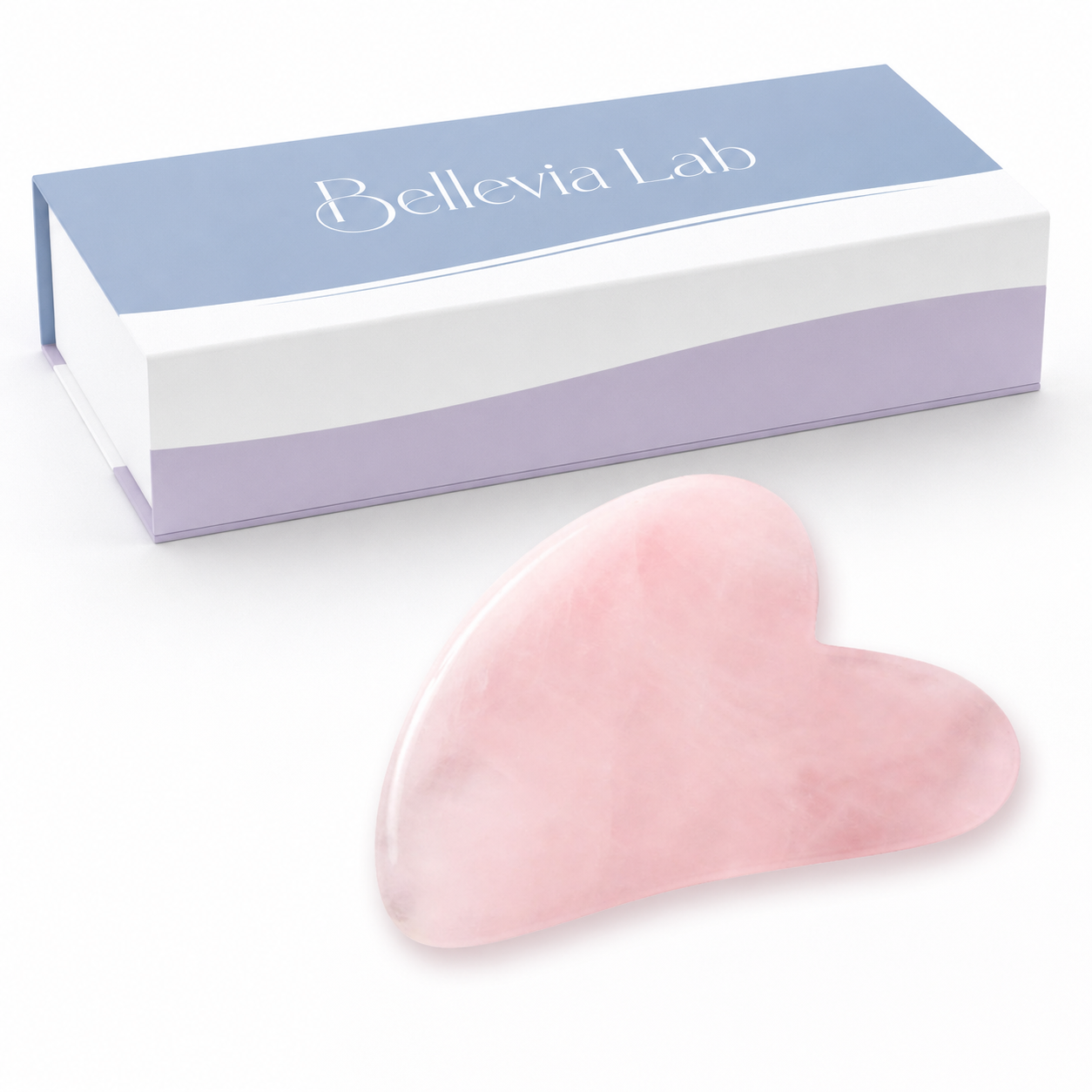 Bellevia Lab® Gua Sha Rose Quartz Stone