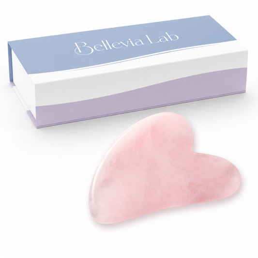 Bellevia Lab® Gua Sha Rose Quartz Stone